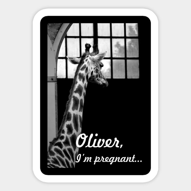 Pregnant Giraffe! Sticker by CrazyCreature